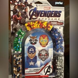 Marvel Avengers Endgame Perler Bead Set - Red, Yellow, Blue